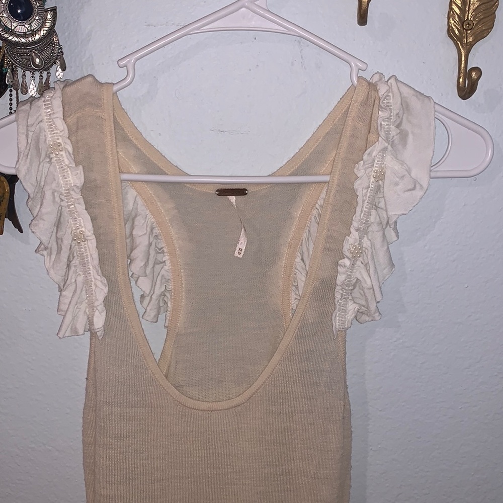 Free people crème sweater dress